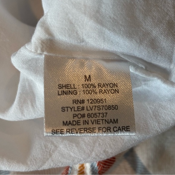 OLIVE + OAK Women’s Sleeveless Collared Casual Summer Dress with Stripes Medium - Picture 6 of 10